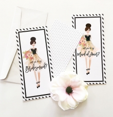 Bridesmaid & MoH Cards (set of 4)