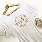 Wreath Bridal Party Shirt - Loose Fit