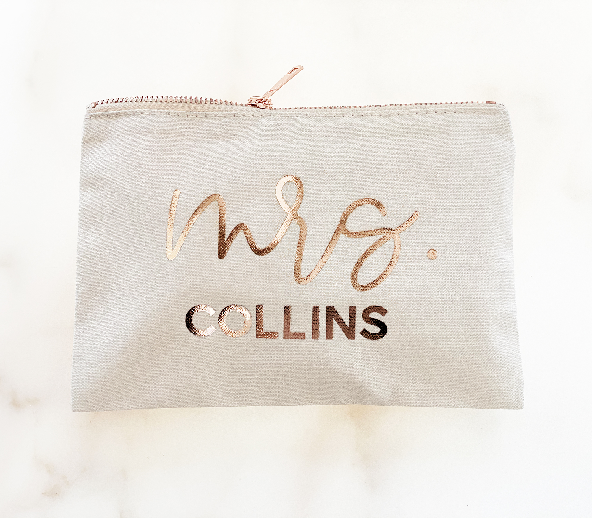 Monogrammed Makeup Bag Canvas Cosmetic Bag Personalized Gifts for Her  Bridesmaid Mom Girlfriend 