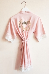 Flower Girl Robes - Cotton Lace