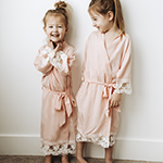 Girls Robe - Cotton Lace - Child Size