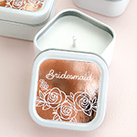 Boho Bridal Candles (set of 12) – Square Metallic