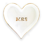 Best Wishes Mrs Heart Ring Dish