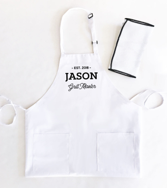 Men's Custom Text Aprons