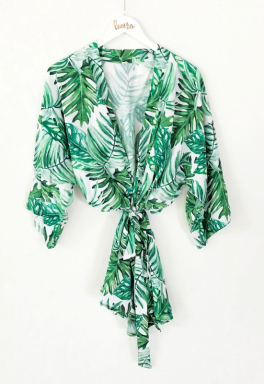 Plus Size Palm Leaf Robes