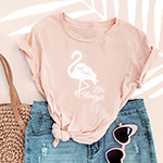 Let's Flamingle Shirt - Semi-Fitted