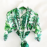 Girls Robe - Palm Leaf