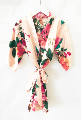 Floral Girls Robe - Monogrammed