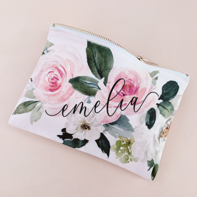 Floral Makeup Bag