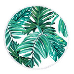 Palm Leaf Round Towel