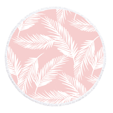 Tropical Pink Round Towels