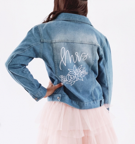 Bridal Denim Jacket Wedding Favorites