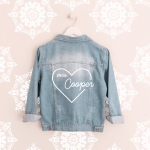 Custom Heart Denim Jacket