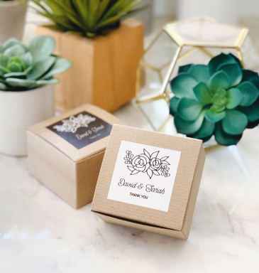 Floral Favor Boxes