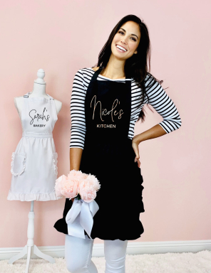 Personalized Ruffled Apron