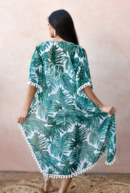 Palm Leaf Swim Cover – Bridal Party