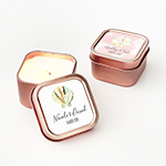 Tropical Beach Candle Tins – Rose Gold