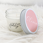 Personalized Holiday Candle Jars
