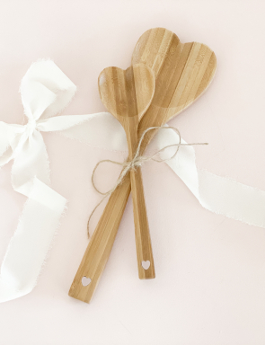 Wooden Heart Spoons (set of 2)