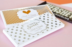 Personalized Candy Wrapper Covers - Metallic Foil