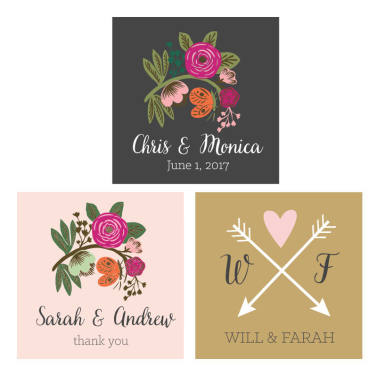 Rustic Garden Wedding 2" Favor Tags