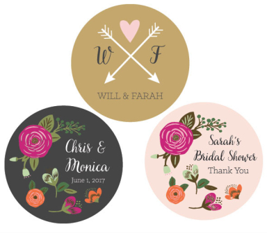 Round Labels - Rustic Garden