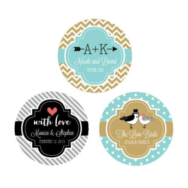 Round Labels - Wedding