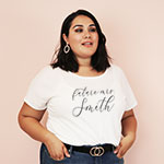 Plus Size Custom Text Shirt - Relaxed Fit