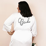 Plus Size Bridesmaid Robes - Satin Lace