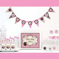 Pink Baby Shower Kit Favors
