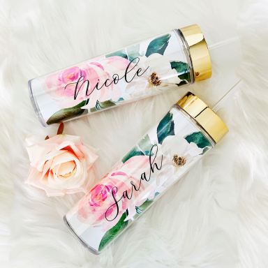 Floral Tall Tumblers